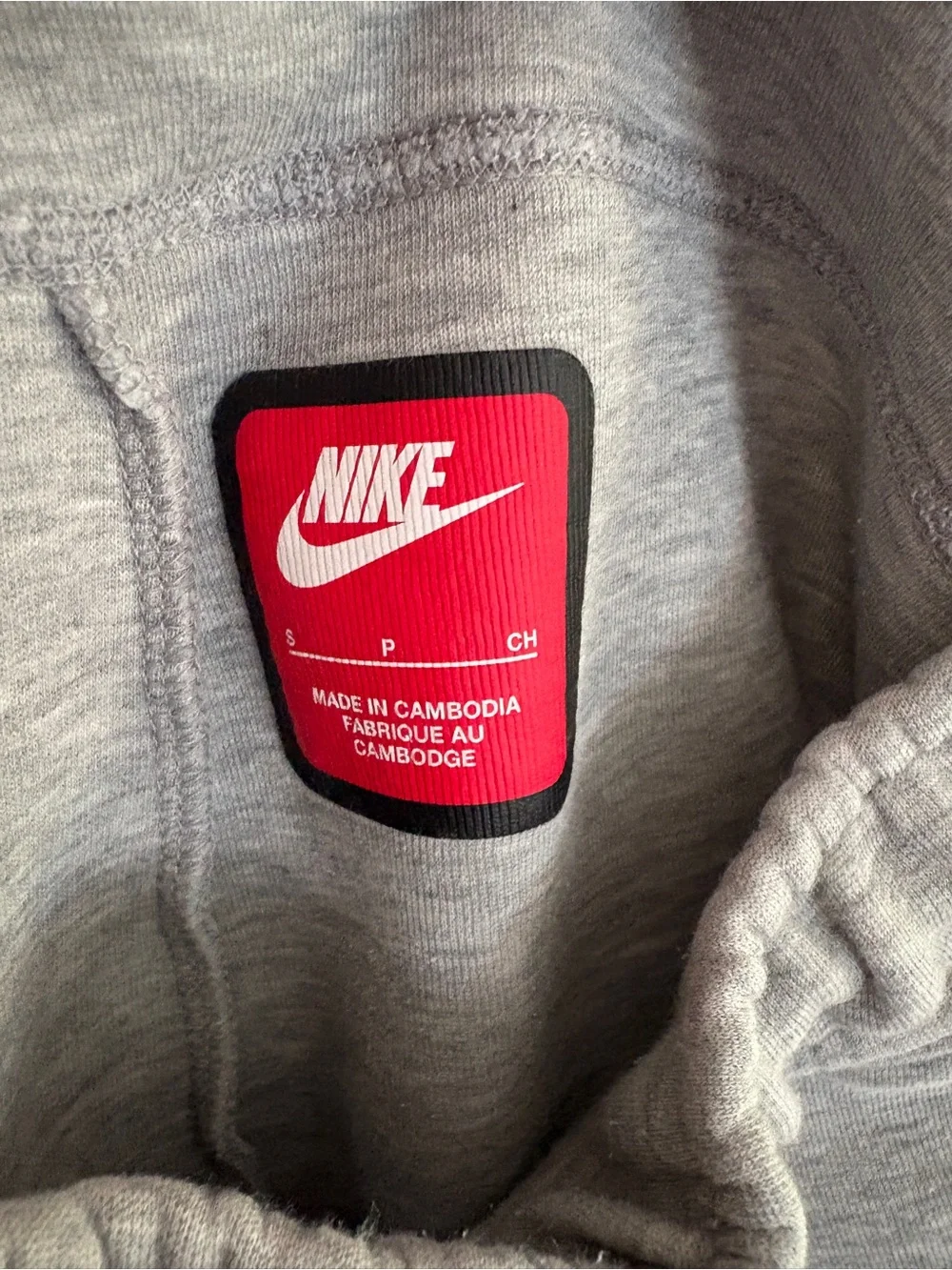 Nike Young Men's Grey Fleece Drawstring Shorts